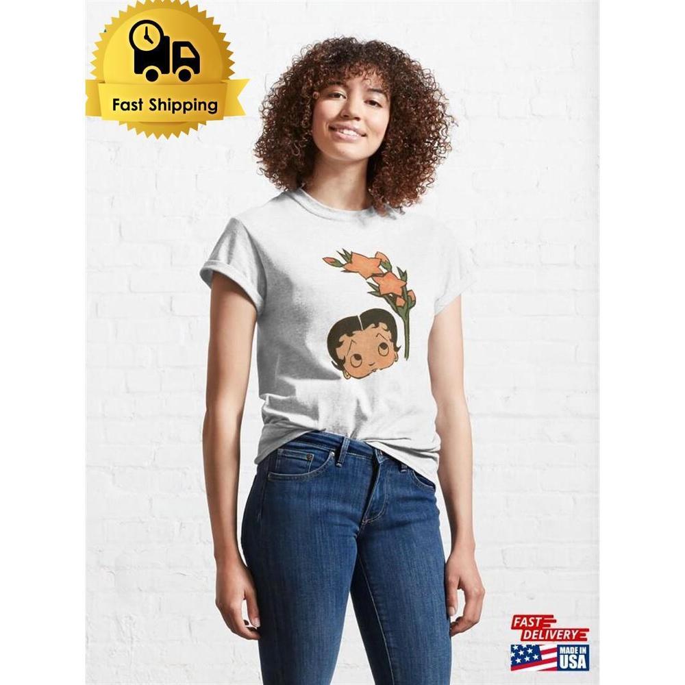 Betty With Flowers Classic T-Shirt